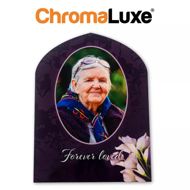 ChromaLuxe gebogene Aluminiumplatte
