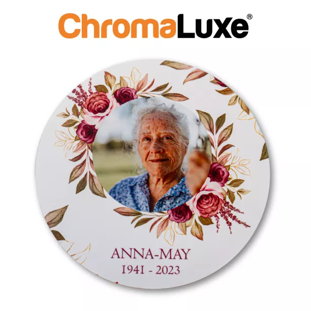 Chromaluxe runde Aluminiumplatte