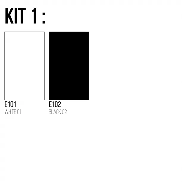 Flexcut Sets (5 Lfm) mit E101 – WHITE 01