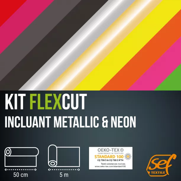 Flexcut Sets (5 Lfm) mit Metallic / Neon