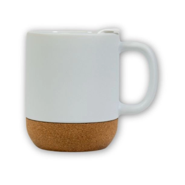Tasse mit Korkboden und Plastikdeckel - M19