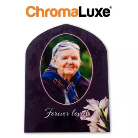 ChromaLuxe gebogene Aluminiumplatte
