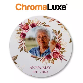 Chromaluxe runde Aluminiumplatte