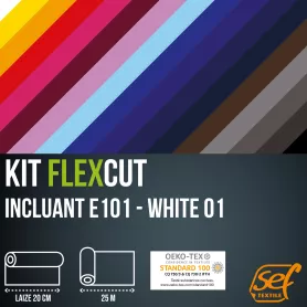 FlexCut Rollensätze (25m-Breite-20cm) inkl. E101 - WHITE
