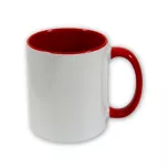 Tasse mit farbigem Henkel und Innenleben - M003