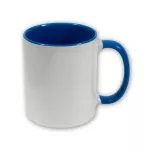Tasse mit farbigem Henkel und Innenleben - M003